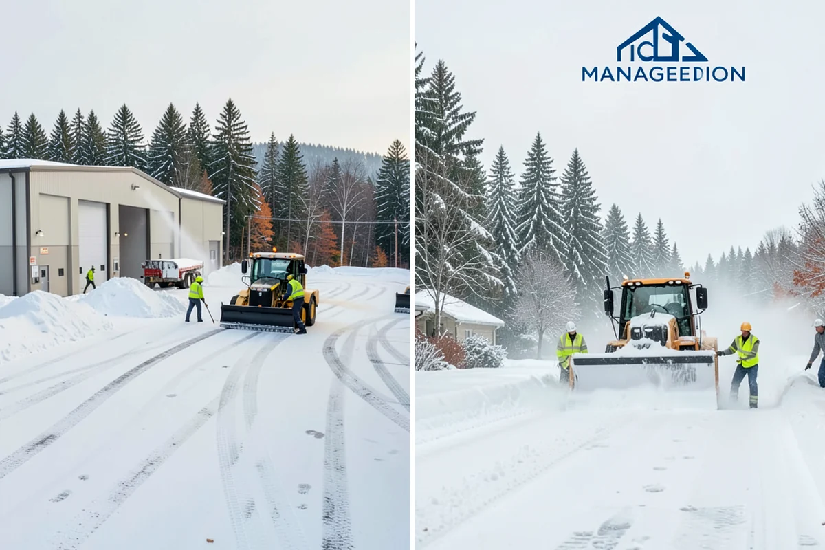 Hotel Parking Lot Snow Removal in Everett, Snohomish County, WA - Prioritize the porte-cochere, entry drive, and guest parking with hotel staff