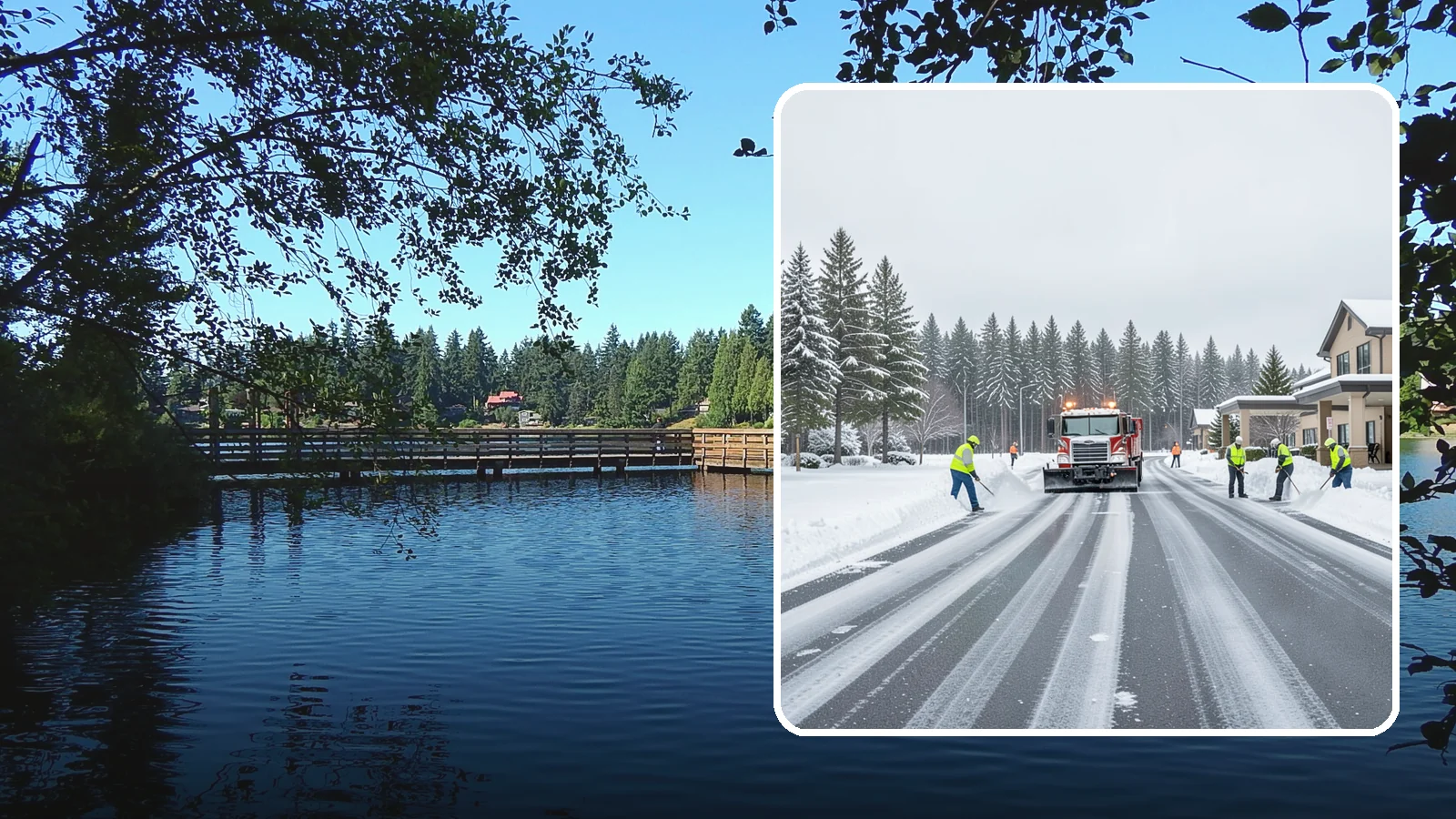 Hotel Parking Lot Snow Removal in Federal Way, King County, WA - We clear hotel lots and entry drives around the clock so Western Washington guests arrive and depart smoothly in winter.