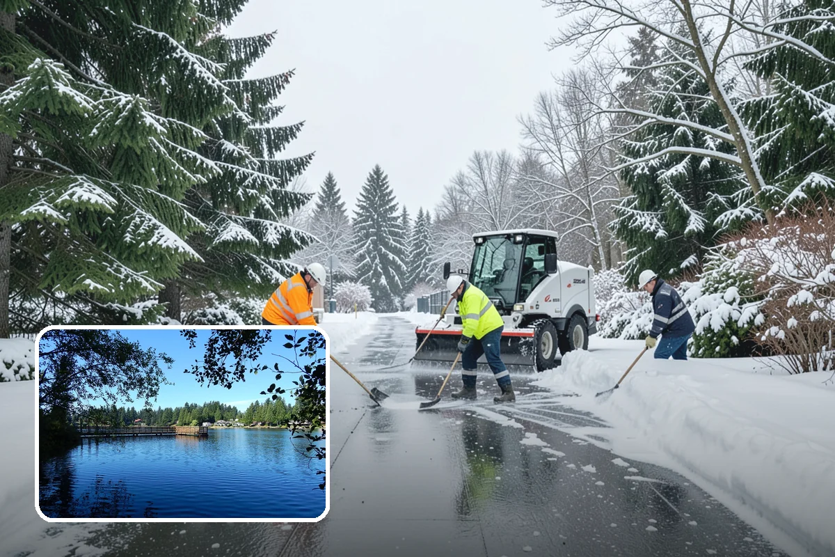 Hotel Parking Lot Snow Removal in Federal Way, King County, WA - Guests arrive and depart smoothly at any hour of the storm