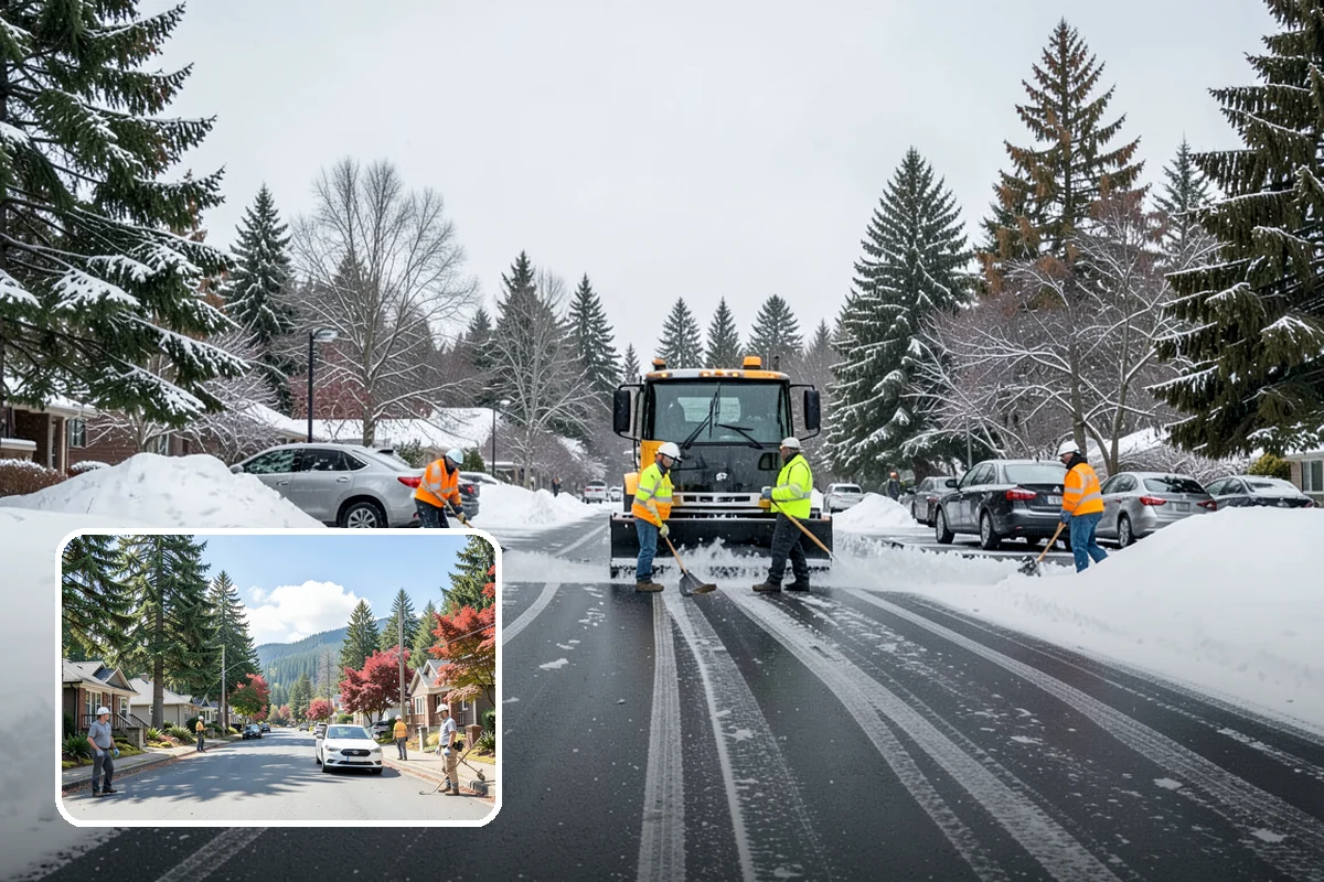 Hotel Parking Lot Snow Removal in Hunts Point, King County, WA - Guests arrive and depart smoothly at any hour of the storm