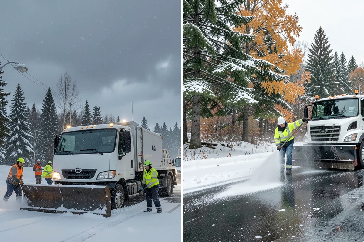 Hotel Parking Lot Snow Removal in Hunts Point, King County, WA - Prioritize the porte-cochere, entry drive, and guest parking with hotel staff