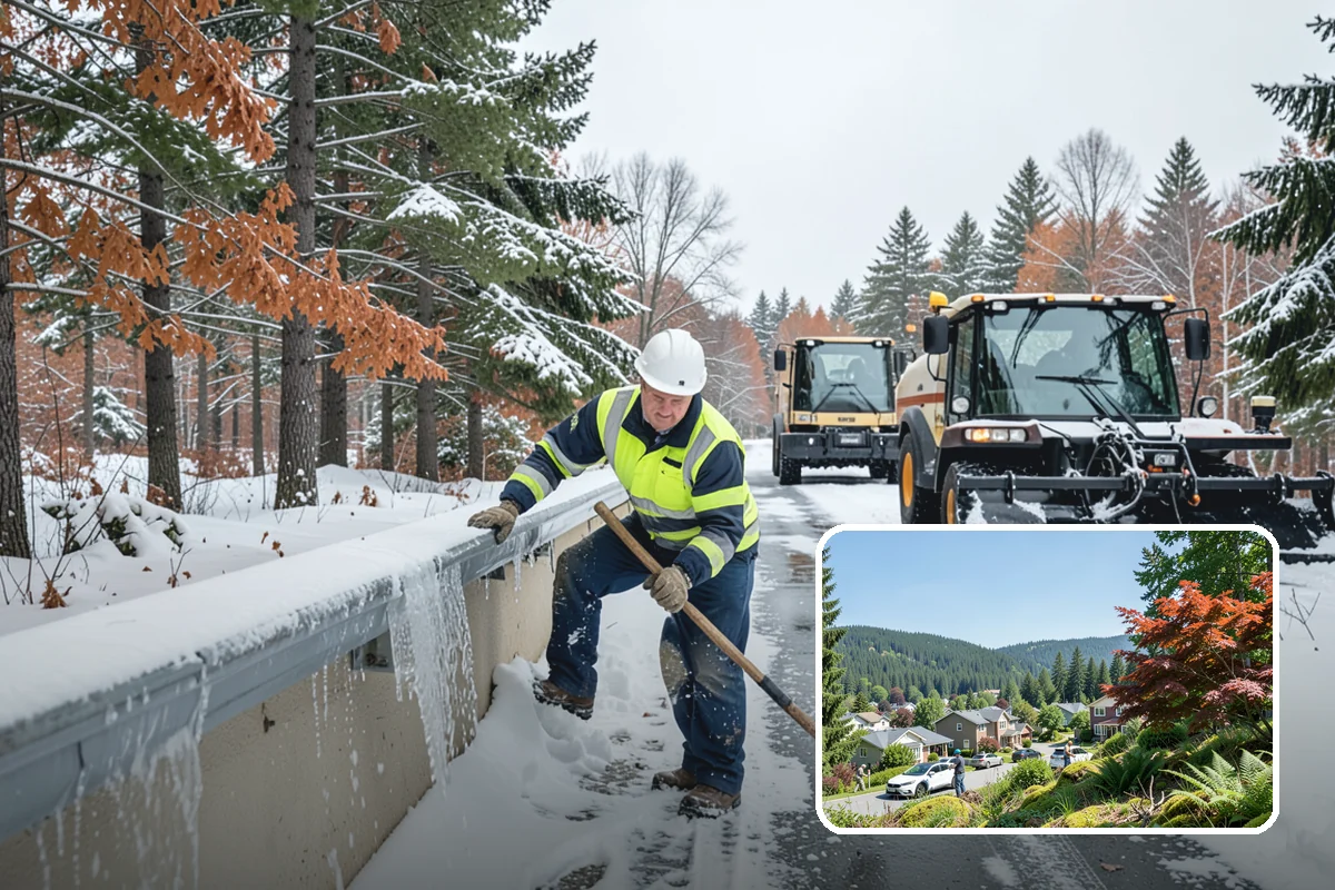 Hotel Parking Lot Snow Removal in Index, Snohomish County, WA - Guests arrive and depart smoothly at any hour of the storm