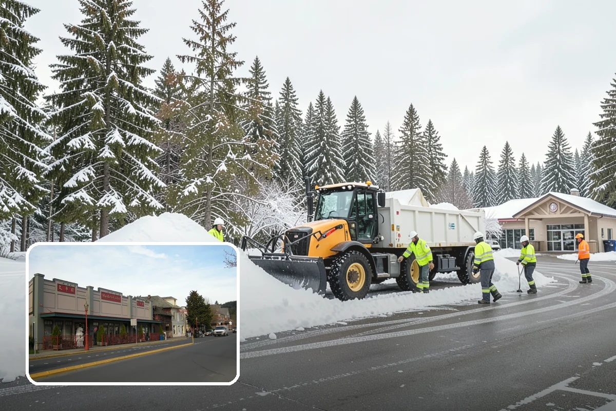 Hotel Parking Lot Snow Removal in Issaquah, King County, WA - Guests arrive and depart smoothly at any hour of the storm