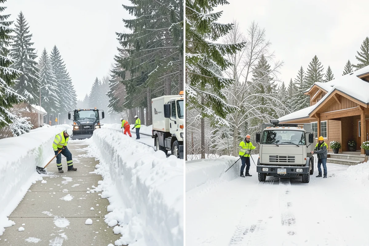 Hotel Parking Lot Snow Removal in La Conner, Skagit County, WA - Prioritize the porte-cochere, entry drive, and guest parking with hotel staff