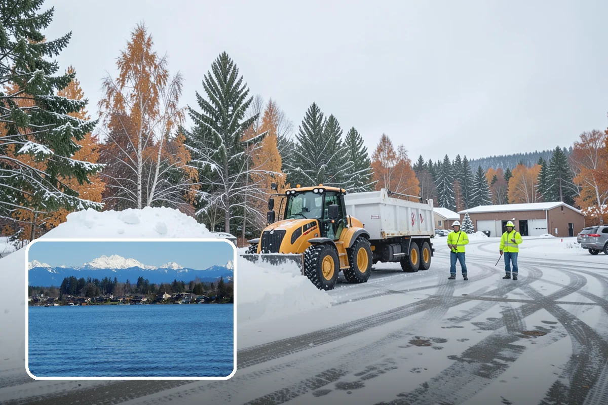 Hotel Parking Lot Snow Removal in Lake Stevens, Snohomish County, WA - Guests arrive and depart smoothly at any hour of the storm