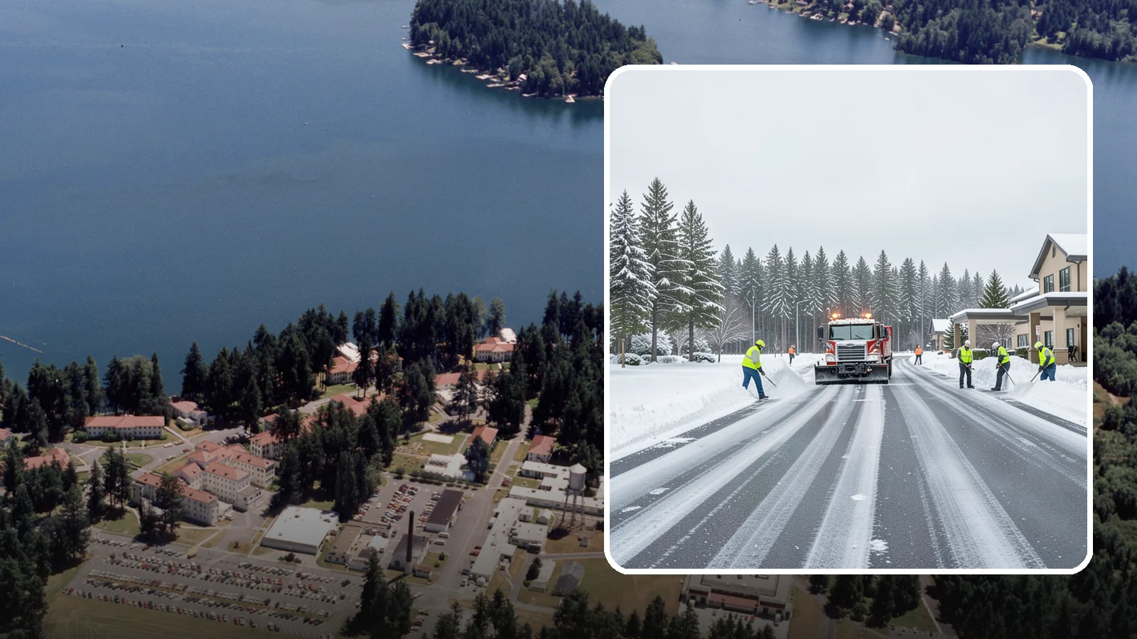 Hotel Parking Lot Snow Removal in Lakewood, Pierce County, WA - We clear hotel lots and entry drives around the clock so Western Washington guests arrive and depart smoothly in winter.