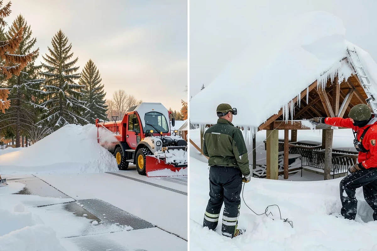 Hotel Parking Lot Snow Removal in Lakewood, Pierce County, WA - Prioritize the porte-cochere, entry drive, and guest parking with hotel staff