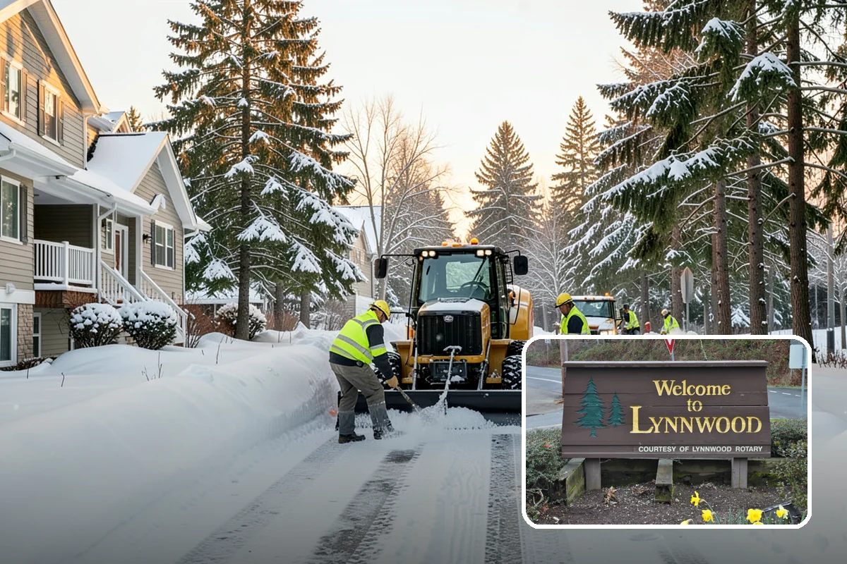 Hotel Parking Lot Snow Removal in Lynnwood, Snohomish County, WA - Guests arrive and depart smoothly at any hour of the storm