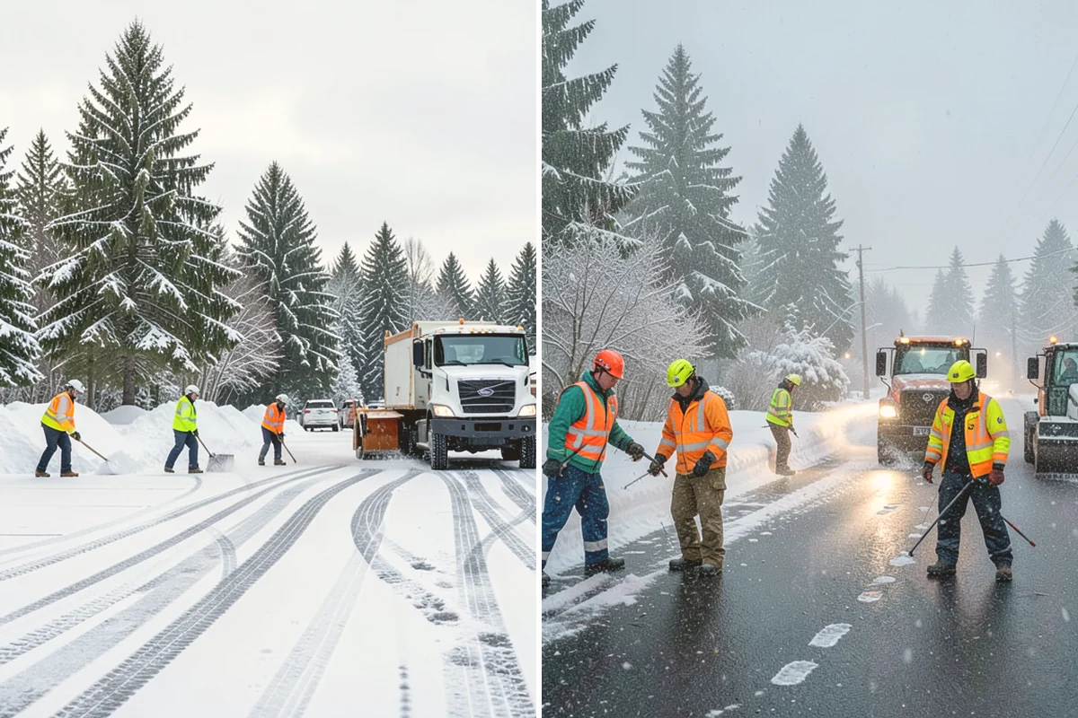 Hotel Parking Lot Snow Removal in Lynnwood, Snohomish County, WA - Prioritize the porte-cochere, entry drive, and guest parking with hotel staff