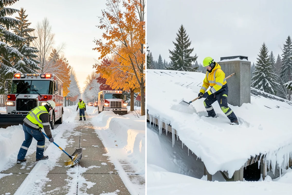 Hotel Parking Lot Snow Removal in Maple Valley, King County, WA - Prioritize the porte-cochere, entry drive, and guest parking with hotel staff