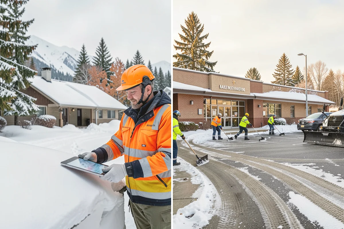 Hotel Parking Lot Snow Removal in Mercer Island, King County, WA - Prioritize the porte-cochere, entry drive, and guest parking with hotel staff