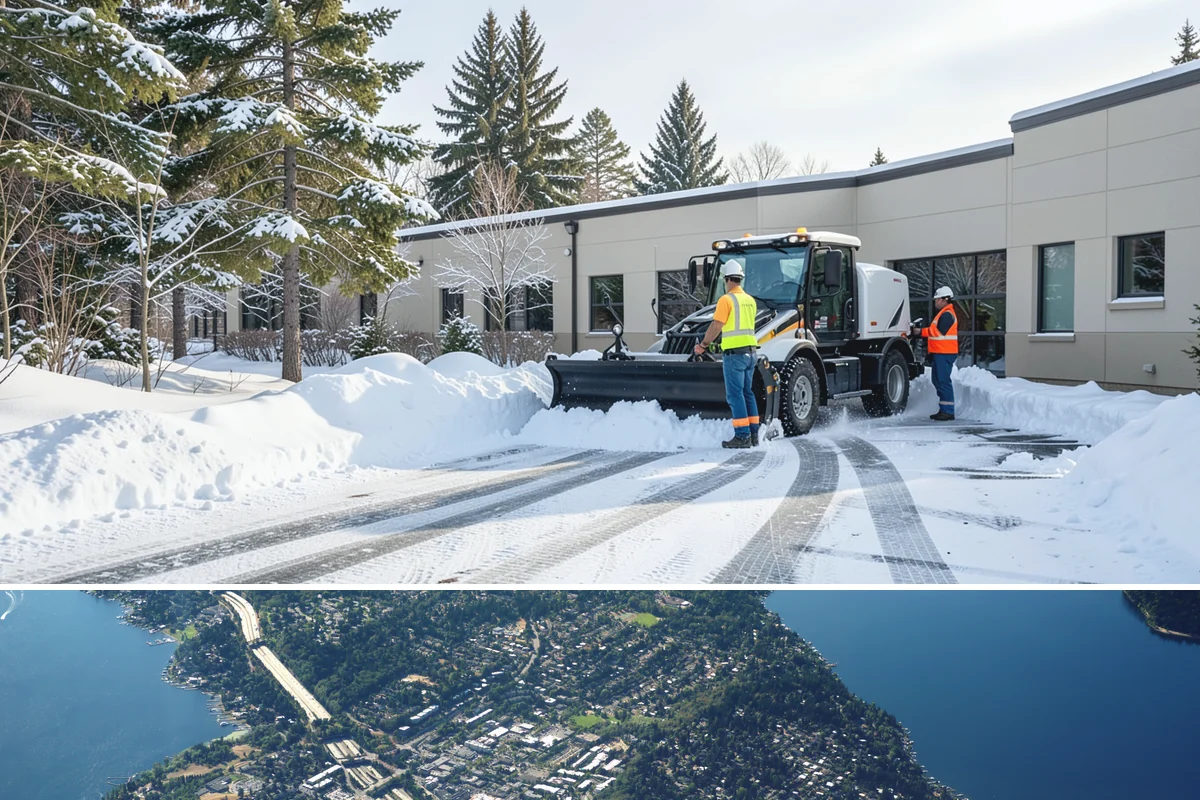 Hotel Parking Lot Snow Removal in Mercer Island, King County, WA - Hotel lots in the Puget Sound area need the most winter attention from December through February, spanning peak travel and...