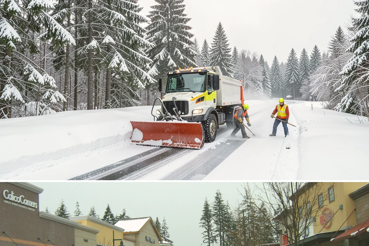 Hotel Parking Lot Snow Removal in Mill Creek, Snohomish County, WA - Hotel lots in the Puget Sound area need the most winter attention from December through February, spanning peak travel and...
