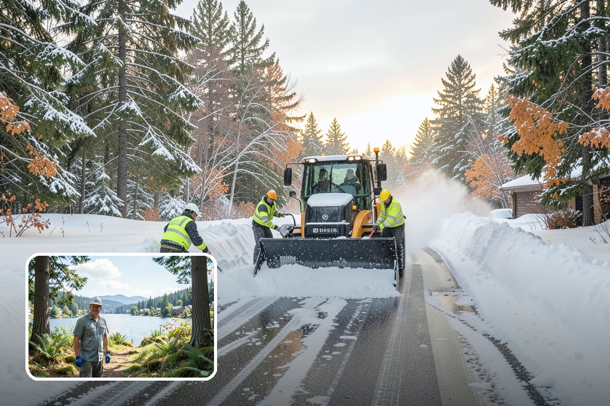 Hotel Parking Lot Snow Removal in Milton, King County, WA - Guests arrive and depart smoothly at any hour of the storm