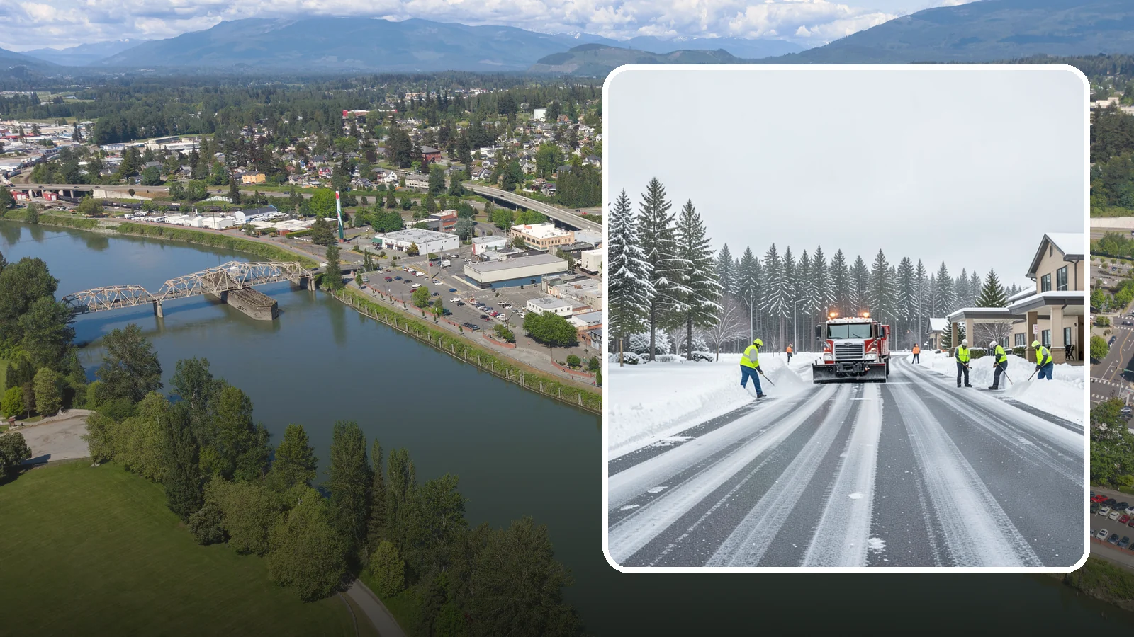 Hotel Parking Lot Snow Removal in Mount Vernon, Skagit County, WA - We clear hotel lots and entry drives around the clock so Western Washington guests arrive and depart smoothly in winter.