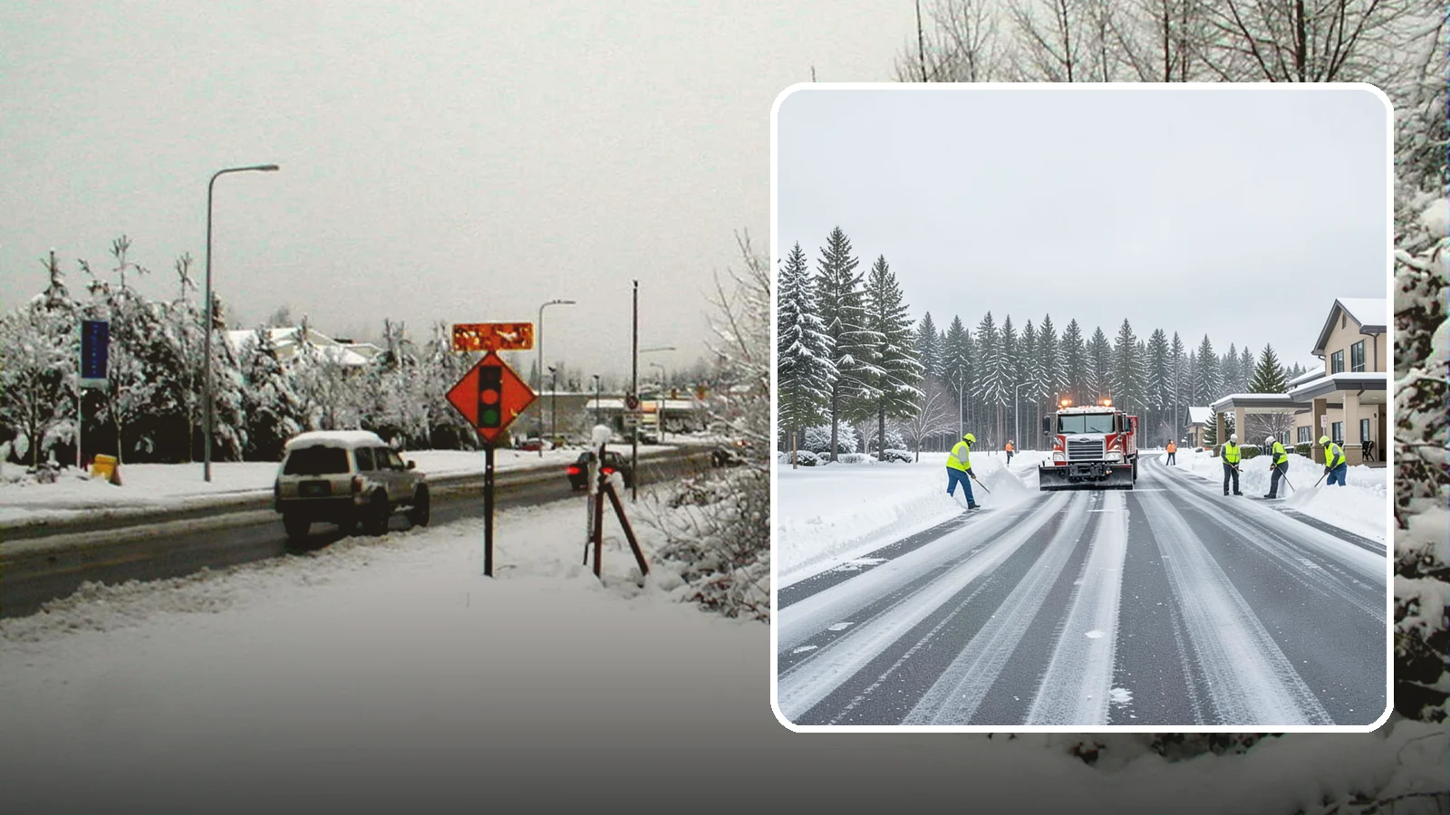 Hotel Parking Lot Snow Removal in Newcastle, King County, WA - We clear hotel lots and entry drives around the clock so Western Washington guests arrive and depart smoothly in winter.