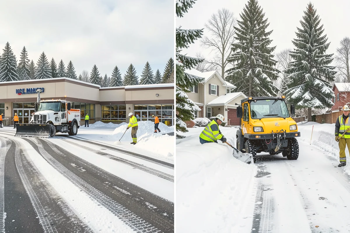 Hotel Parking Lot Snow Removal in Newcastle, King County, WA - Prioritize the porte-cochere, entry drive, and guest parking with hotel staff