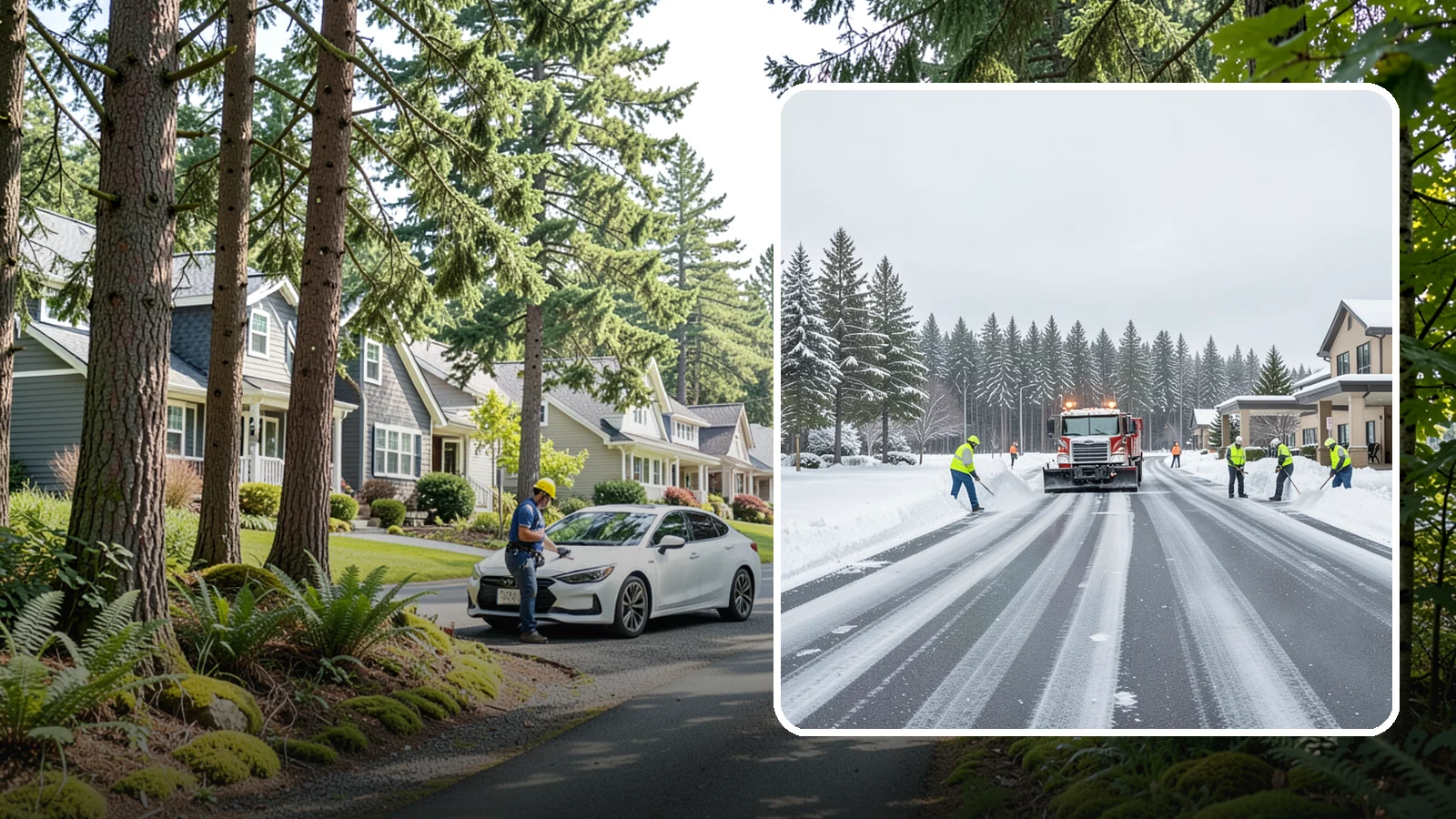 Hotel Parking Lot Snow Removal in Normandy Park, King County, WA - We clear hotel lots and entry drives around the clock so Western Washington guests arrive and depart smoothly in winter.