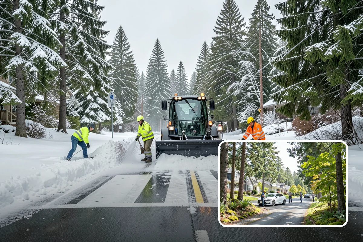 Hotel Parking Lot Snow Removal in Normandy Park, King County, WA - Guests arrive and depart smoothly at any hour of the storm
