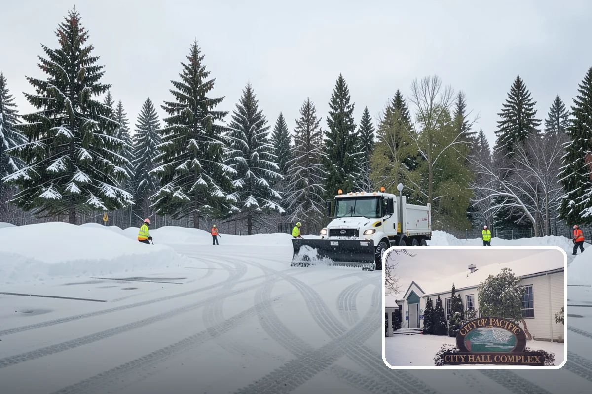 Hotel Parking Lot Snow Removal in Pacific, King County, WA - Guests arrive and depart smoothly at any hour of the storm