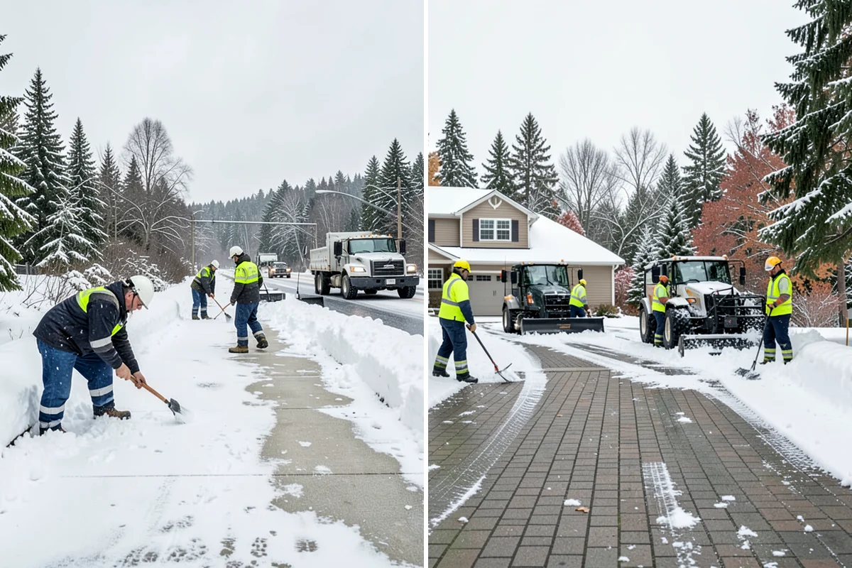 Hotel Parking Lot Snow Removal in Pacific, King County, WA - Prioritize the porte-cochere, entry drive, and guest parking with hotel staff