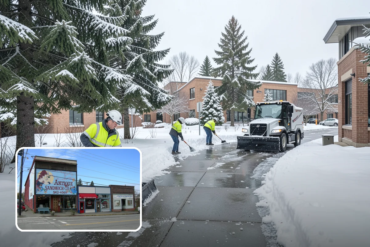 Hotel Parking Lot Snow Removal in Ruston, Pierce County, WA - Guests arrive and depart smoothly at any hour of the storm