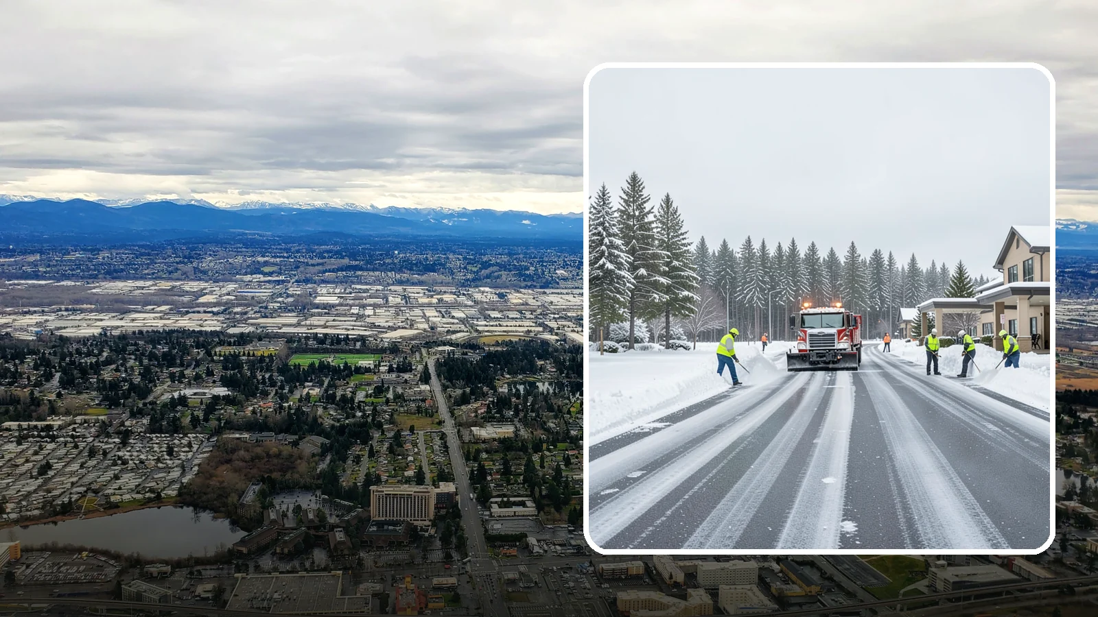Hotel Parking Lot Snow Removal in SeaTac, King County, WA - We clear hotel lots and entry drives around the clock so Western Washington guests arrive and depart smoothly in winter.