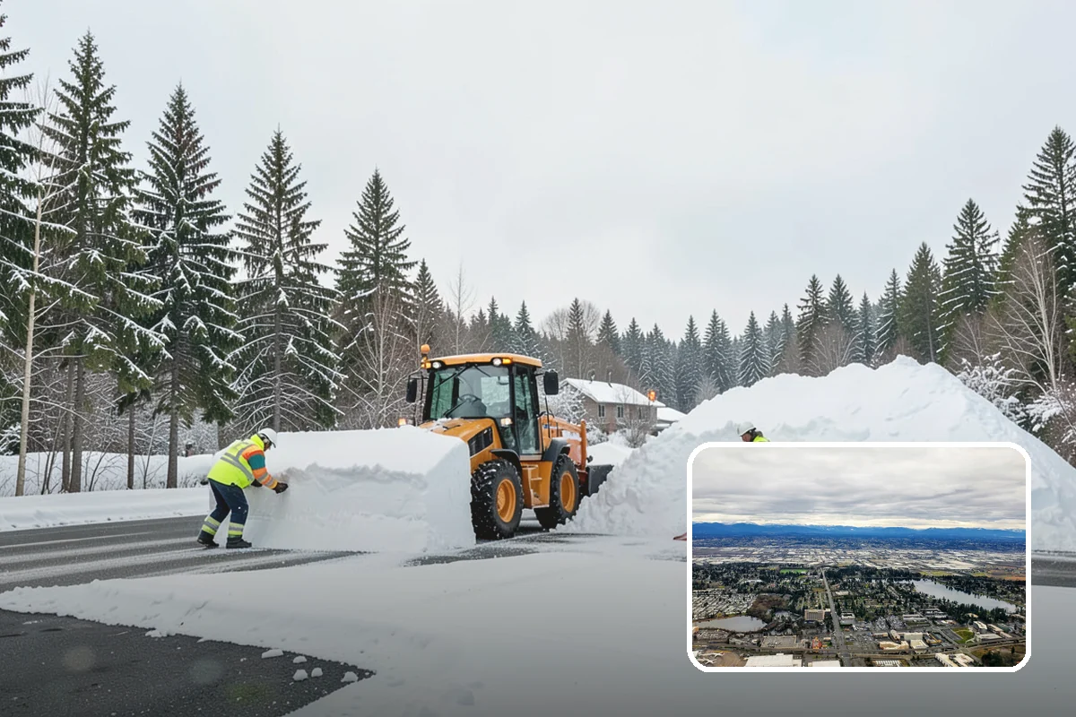 Hotel Parking Lot Snow Removal in SeaTac, King County, WA - Guests arrive and depart smoothly at any hour of the storm