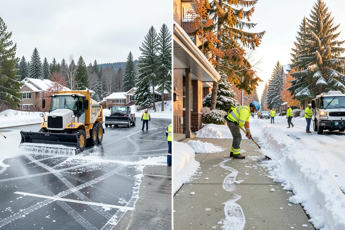 Hotel Parking Lot Snow Removal in SeaTac, King County, WA - Prioritize the porte-cochere, entry drive, and guest parking with hotel staff
