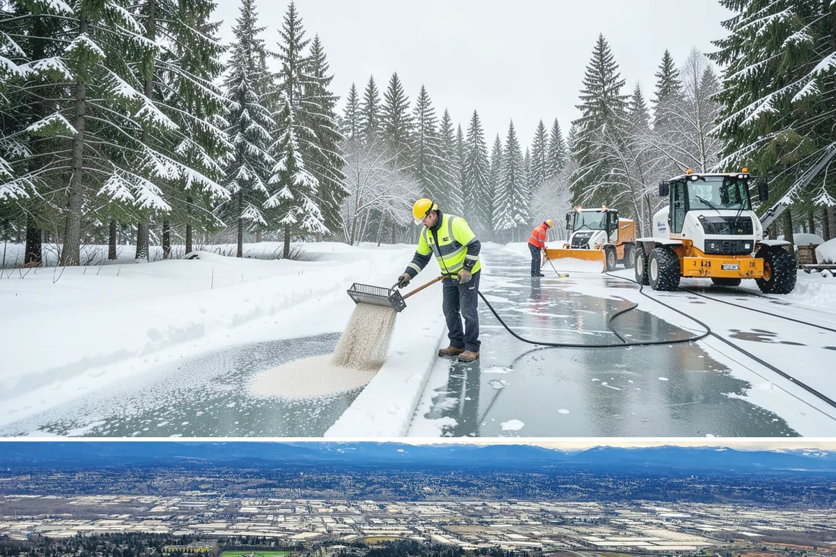 Hotel Parking Lot Snow Removal in SeaTac, King County, WA - Hotel lots in the Puget Sound area need the most winter attention from December through February, spanning peak travel and...