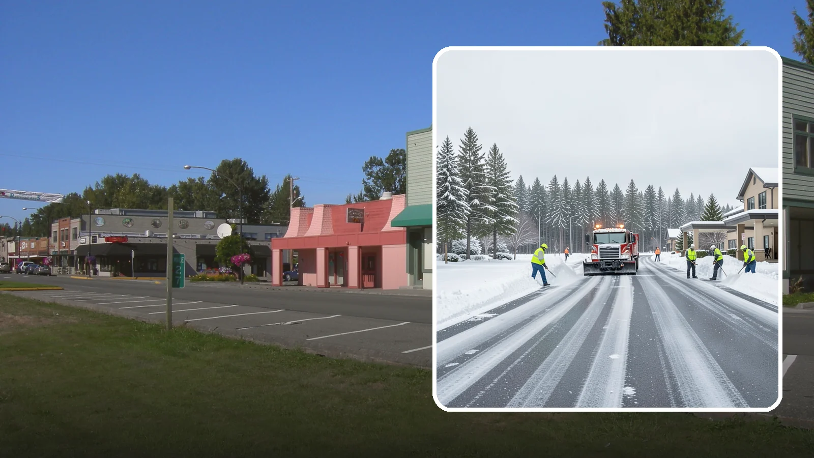 Hotel Parking Lot Snow Removal in Snoqualmie, King County, WA - We clear hotel lots and entry drives around the clock so Western Washington guests arrive and depart smoothly in winter.