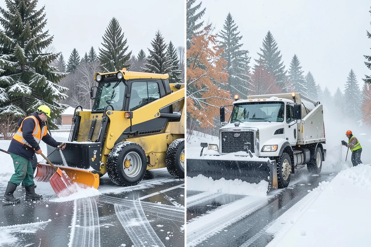 Hotel Parking Lot Snow Removal in South Prairie, Pierce County, WA - Prioritize the porte-cochere, entry drive, and guest parking with hotel staff