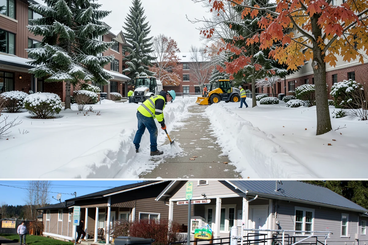 Hotel Parking Lot Snow Removal in South Prairie, Pierce County, WA - Hotel lots in the Puget Sound area need the most winter attention from December through February, spanning peak travel and...