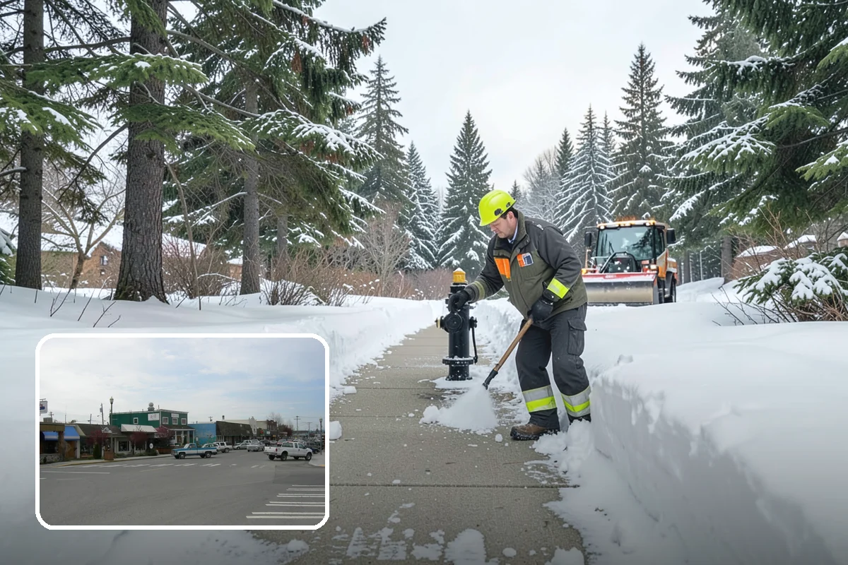 Hotel Parking Lot Snow Removal in Stanwood, Snohomish County, WA - Guests arrive and depart smoothly at any hour of the storm