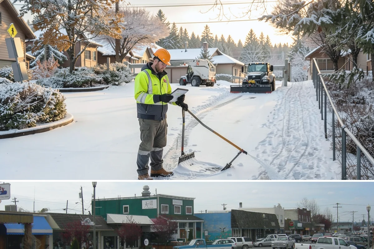 Hotel Parking Lot Snow Removal in Stanwood, Snohomish County, WA - Hotel lots in the Puget Sound area need the most winter attention from December through February, spanning peak travel and...