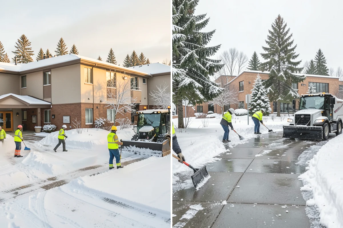 Hotel Parking Lot Snow Removal in Steilacoom, Pierce County, WA - Prioritize the porte-cochere, entry drive, and guest parking with hotel staff