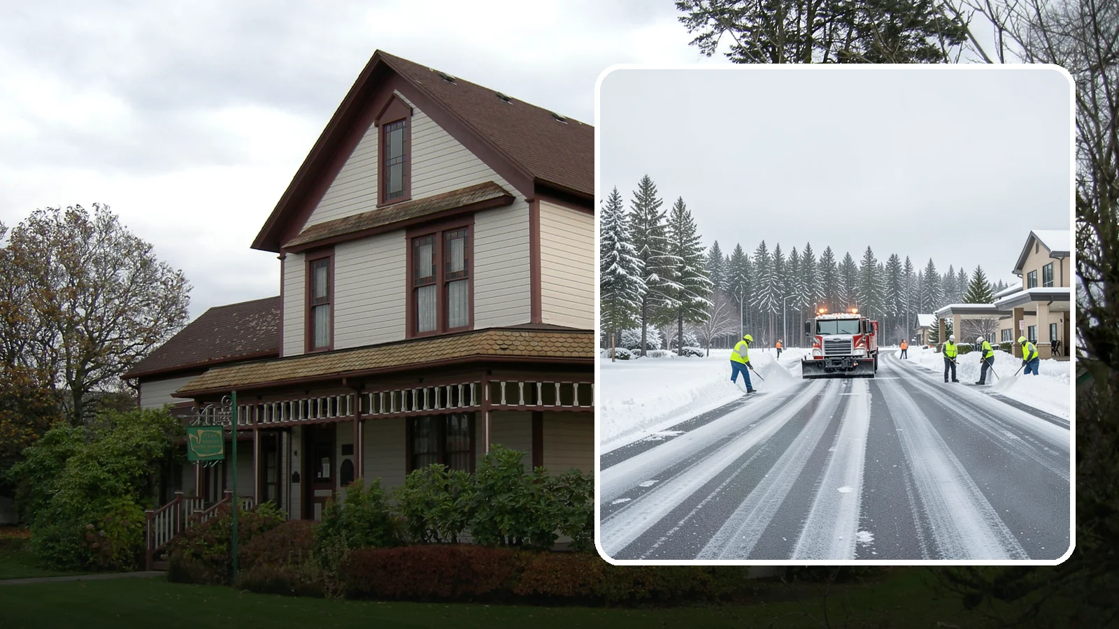 Hotel Parking Lot Snow Removal in Sumner, Pierce County, WA - We clear hotel lots and entry drives around the clock so Western Washington guests arrive and depart smoothly in winter.