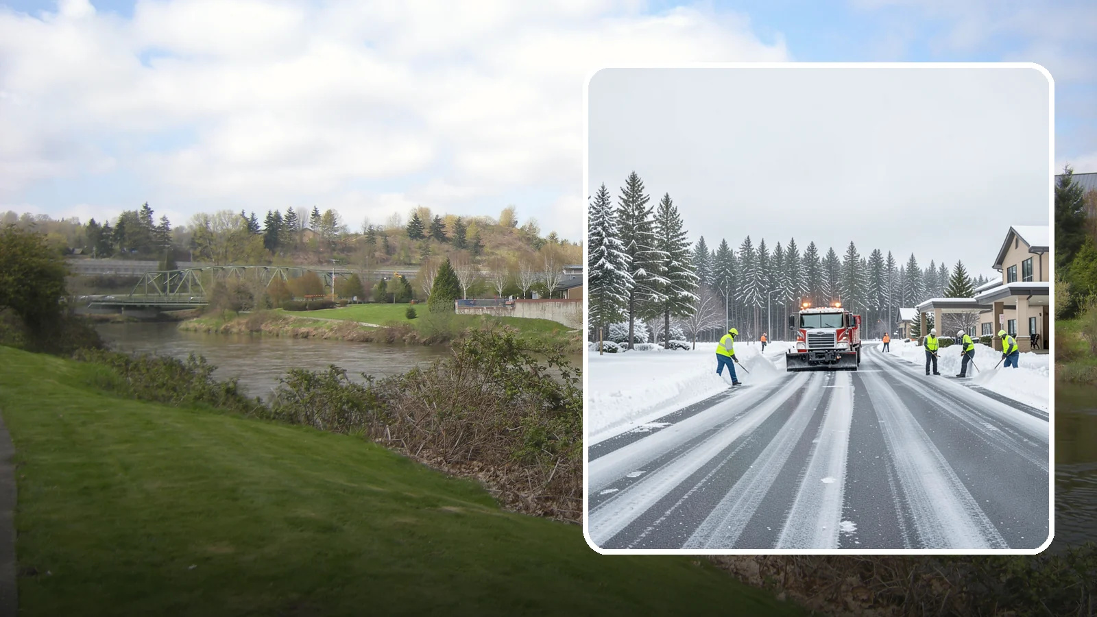 Hotel Parking Lot Snow Removal in Tukwila, King County, WA - We clear hotel lots and entry drives around the clock so Western Washington guests arrive and depart smoothly in winter.
