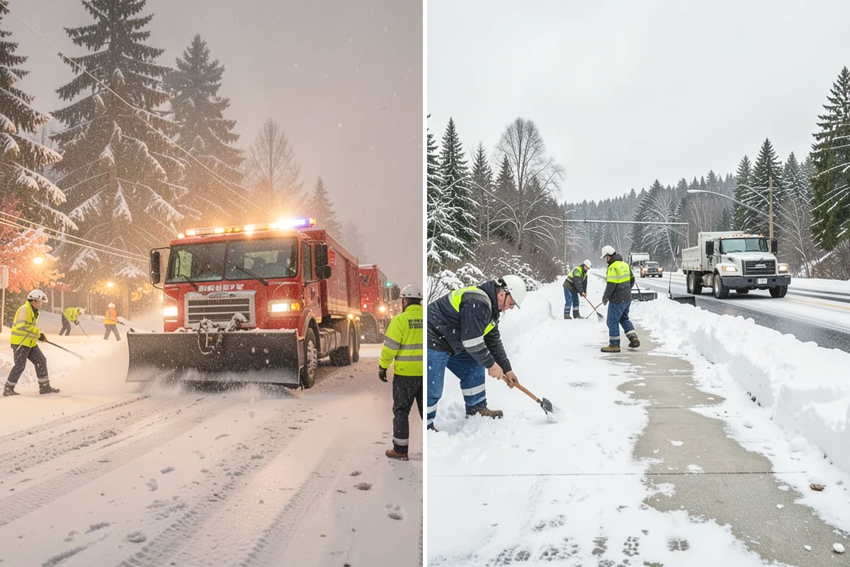 Hotel Parking Lot Snow Removal in Tukwila, King County, WA - Prioritize the porte-cochere, entry drive, and guest parking with hotel staff