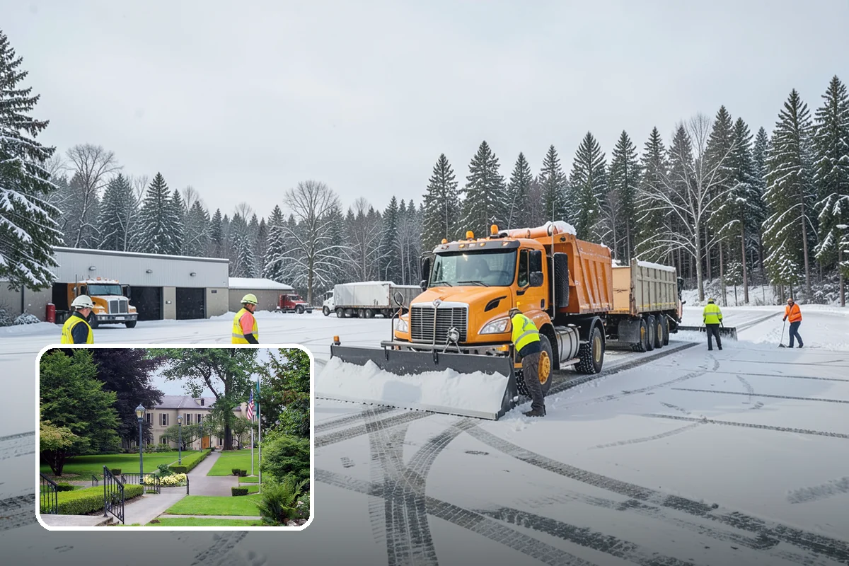 Hotel Parking Lot Snow Removal in Woodinville, King County, WA - Guests arrive and depart smoothly at any hour of the storm
