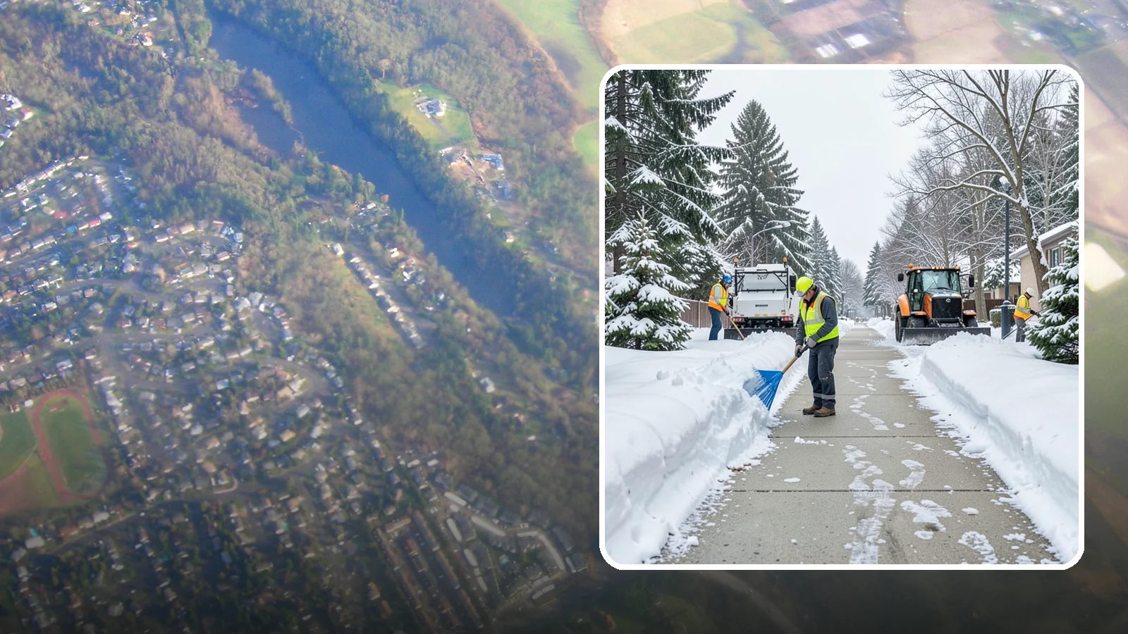 Hotel Sidewalk Clearing in Algona, King County, WA - Guest-entrance sidewalk clearing for Western Washington hotels, keeping arrival walks, luggage paths, and side entries clear...