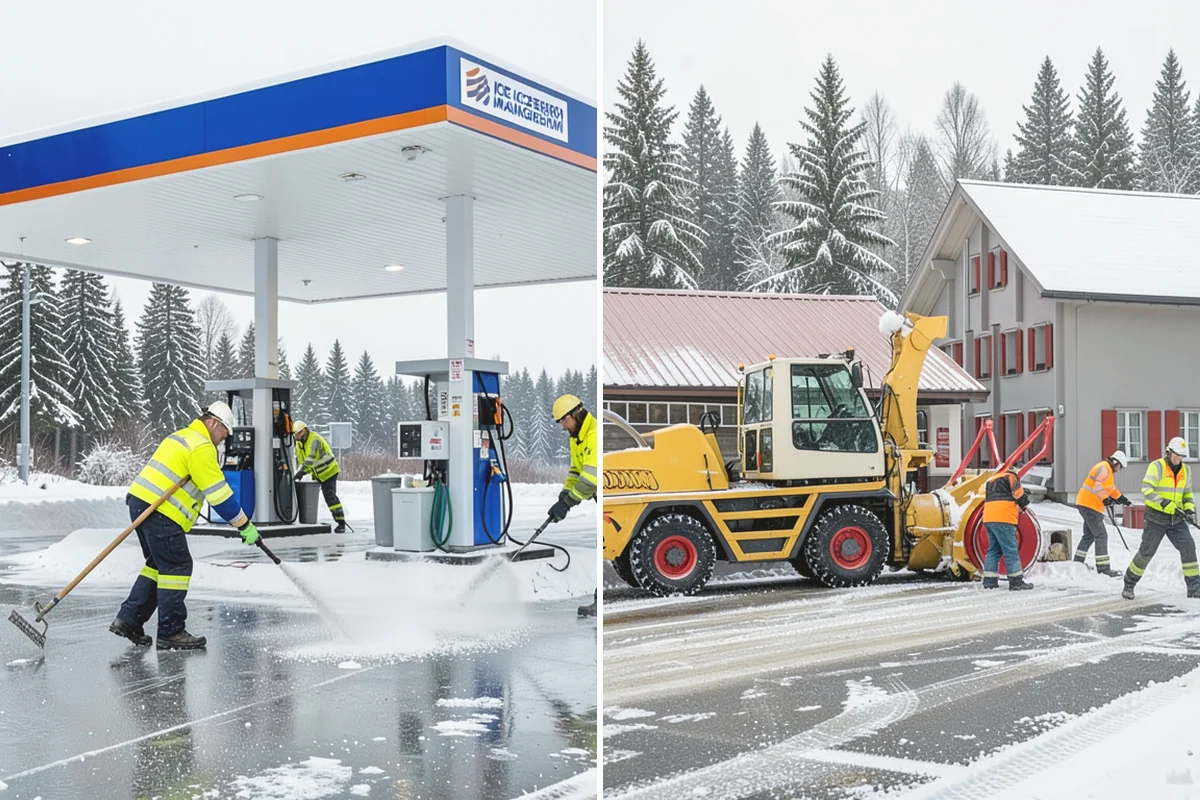 Hotel Sidewalk Clearing in Anacortes, Skagit County, WA - Clear the arrival canopy and check-in walk as top priority