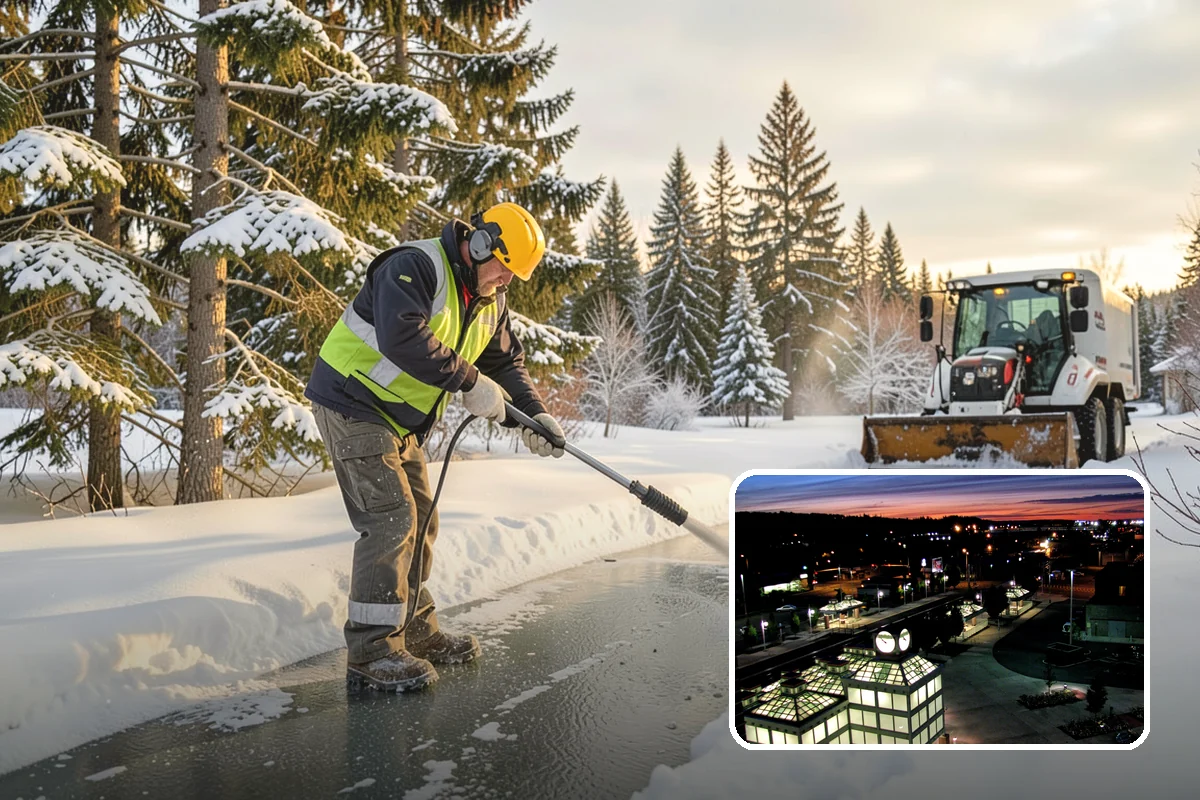 Hotel Sidewalk Clearing in Auburn, King County, WA - Around-the-clock coverage matches 24-hour guest arrivals