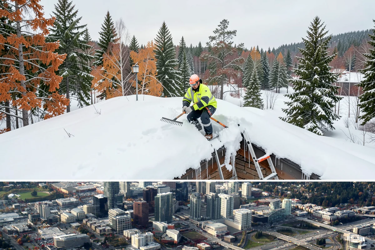 Hotel Sidewalk Clearing in Bellevue, King County, WA - Hotel demand is steady from December through February, with overnight freezing drizzle posing the greatest risk to late-arriving...
