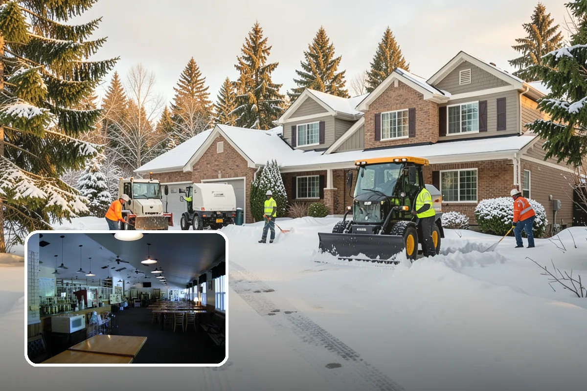 Hotel Sidewalk Clearing in Black Diamond, King County, WA - Around-the-clock coverage matches 24-hour guest arrivals