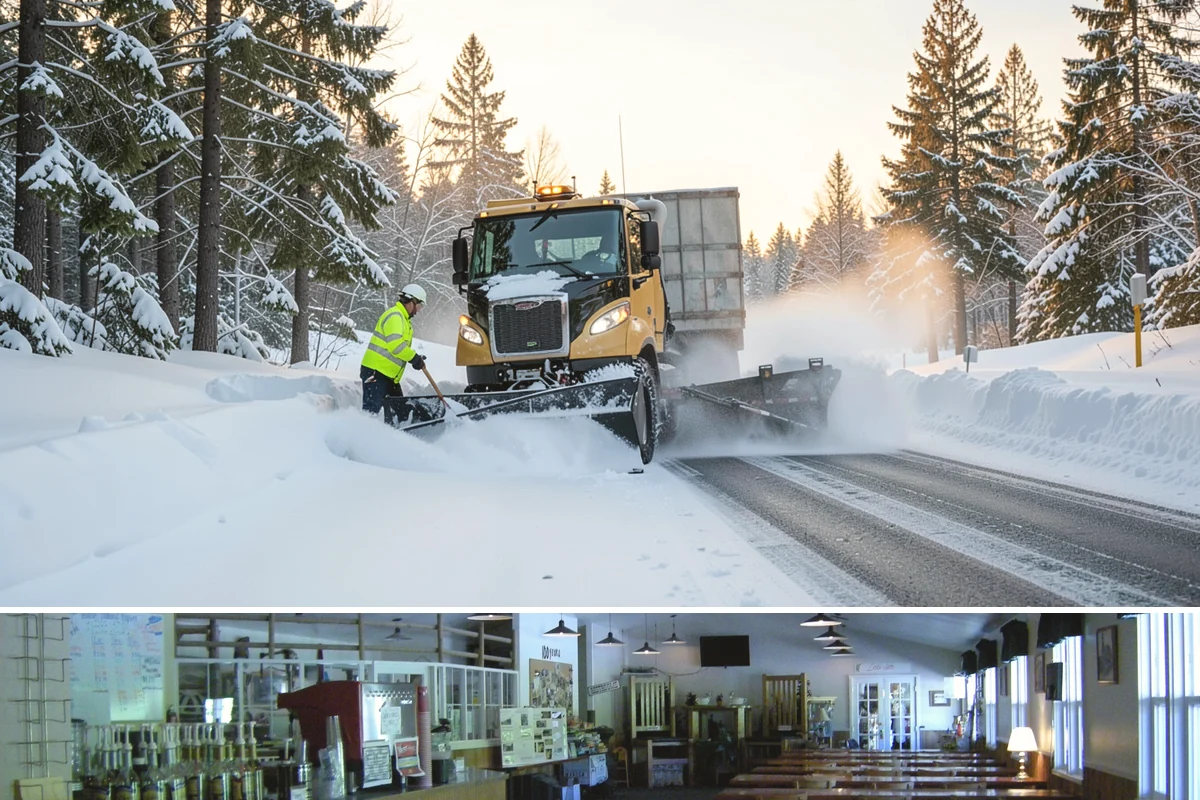 Hotel Sidewalk Clearing in Black Diamond, King County, WA - Hotel demand is steady from December through February, with overnight freezing drizzle posing the greatest risk to late-arriving...