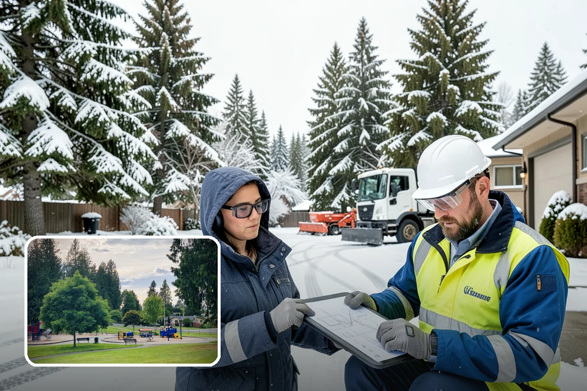 Hotel Sidewalk Clearing in Bonney Lake, Pierce County, WA - Around-the-clock coverage matches 24-hour guest arrivals