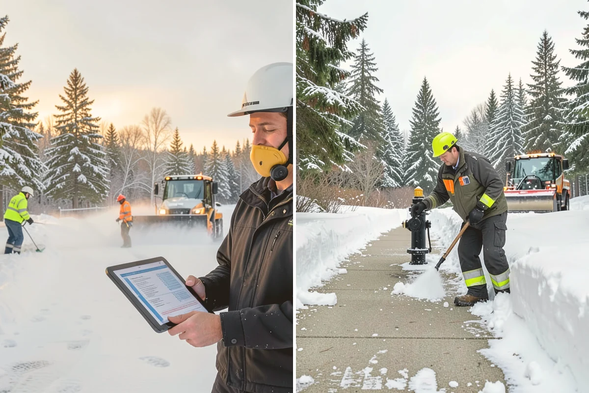 Hotel Sidewalk Clearing in Bothell, King County, WA - Clear the arrival canopy and check-in walk as top priority