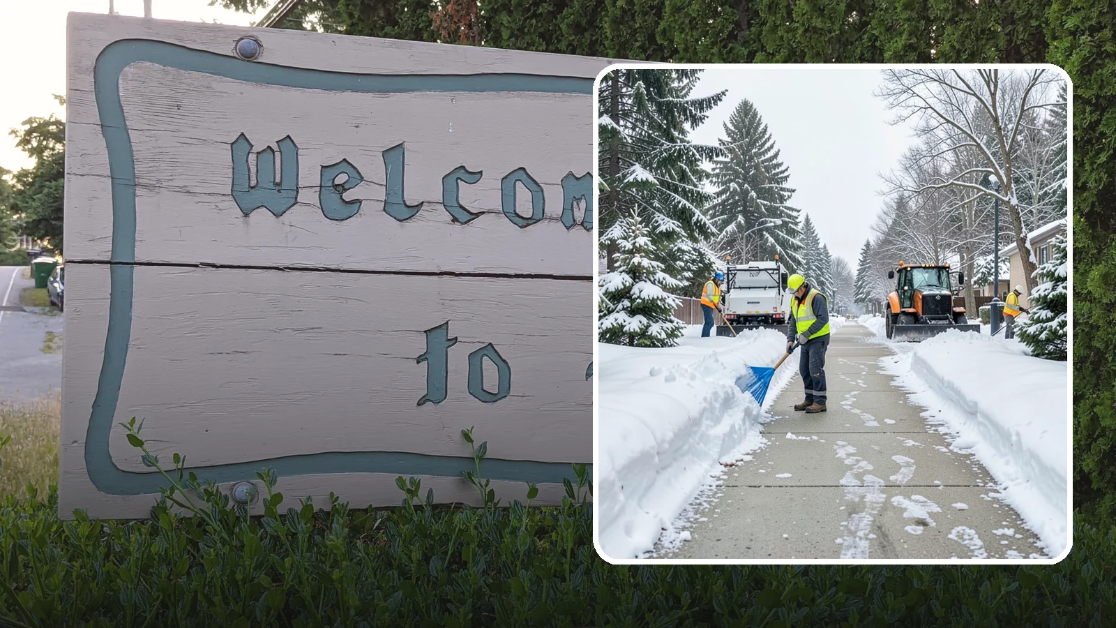 Hotel Sidewalk Clearing in Brier, Snohomish County, WA - Guest-entrance sidewalk clearing for Western Washington hotels, keeping arrival walks, luggage paths, and side entries clear...