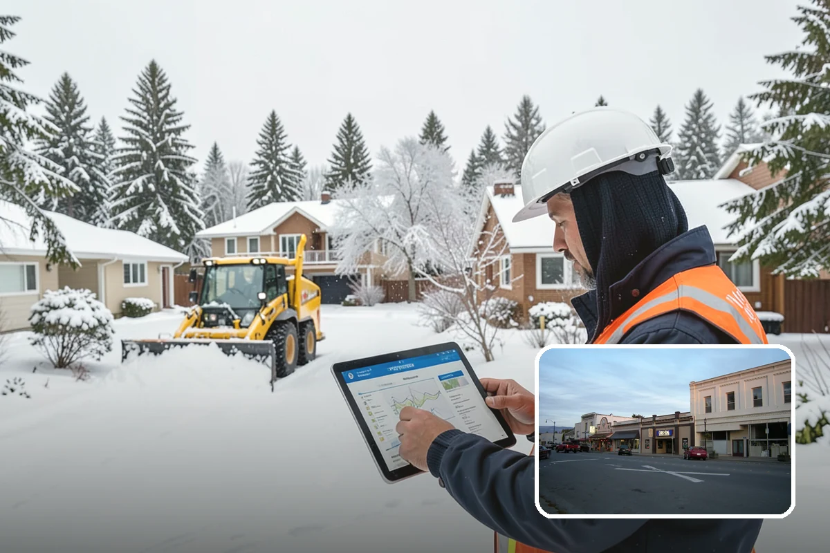 Hotel Sidewalk Clearing in Burlington, Skagit County, WA - Around-the-clock coverage matches 24-hour guest arrivals